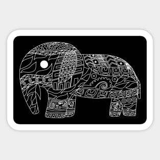 boho totonac Elephant ecopop Sticker